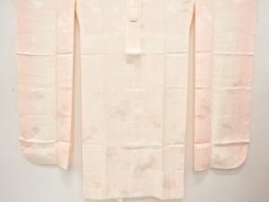 荒波に兎・満月模様織り出し　振袖用単衣長襦袢